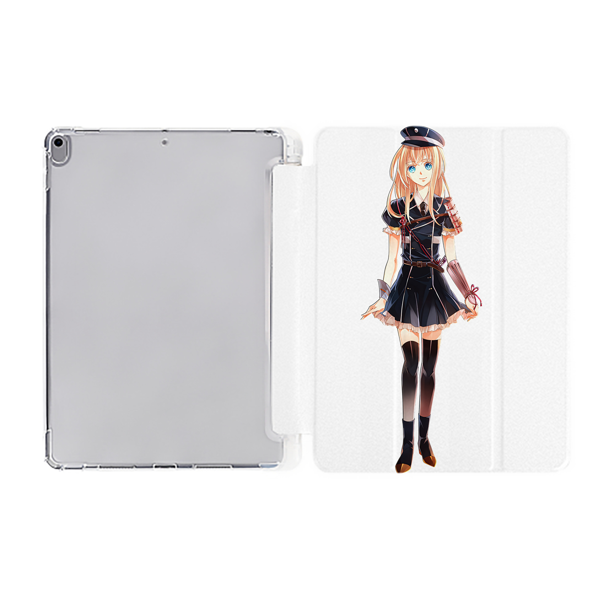 （画像用） 刀剣乱舞 Touken Ranbu IPad ケース ペン収納付き 三つ折りスタンド PUレザー×シリコン 対応機種9.5/10.5/10.9インチ
